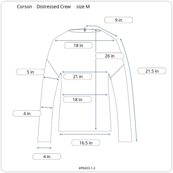 Corson worn twice  Ripped Distressed Crew Neck Women size M - Picture 6 of 6